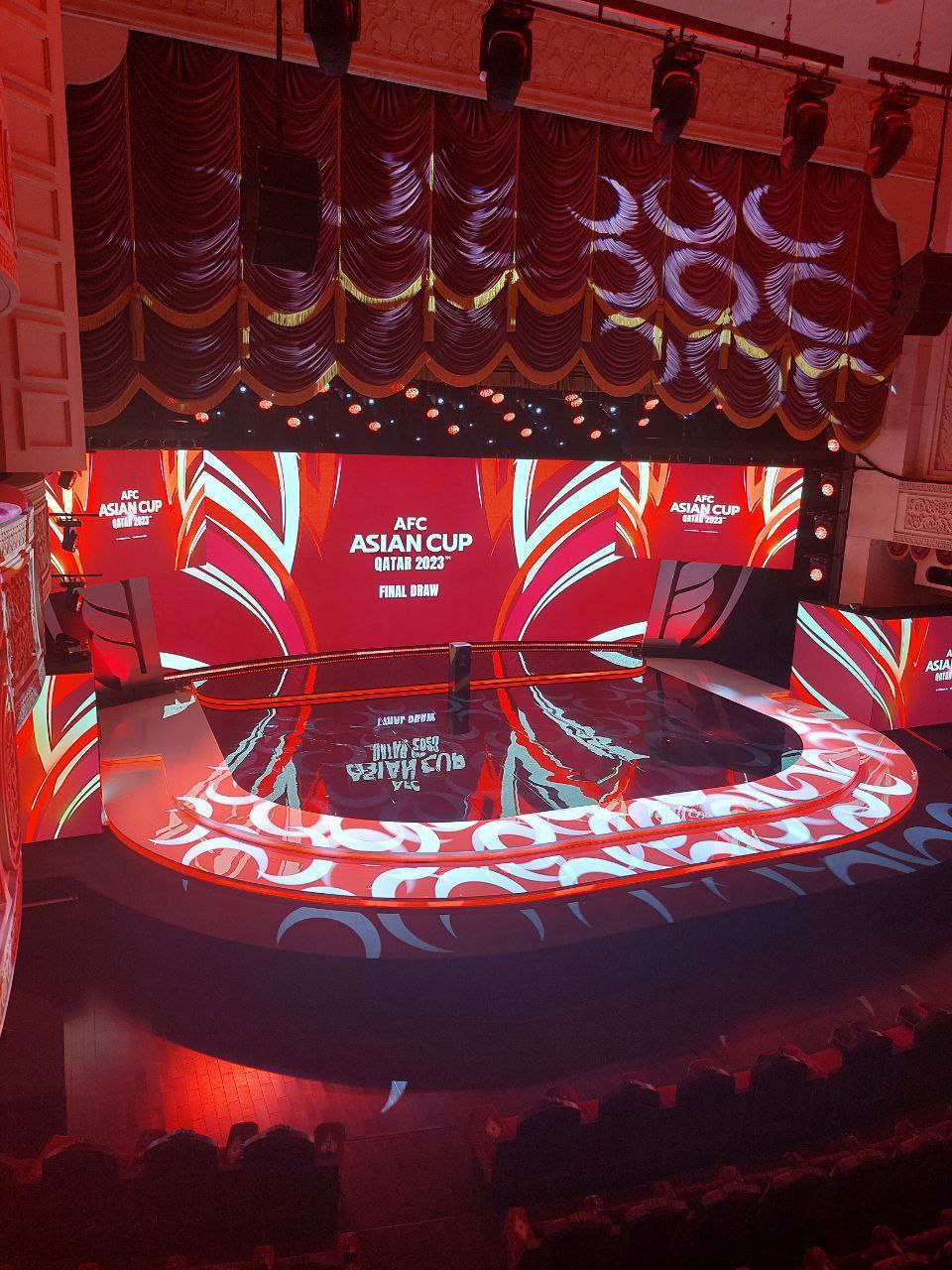 جدیدترین تصاویر محل قرعه کشی جام ملت های آسیا