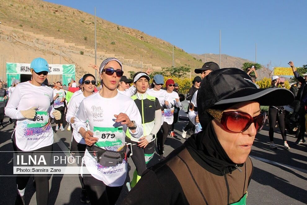 تصاویر ماراتن شیراز منتشر شد/ ورود دادستانی و برخورد با برگزارکنندگان به خاطر حجاب 