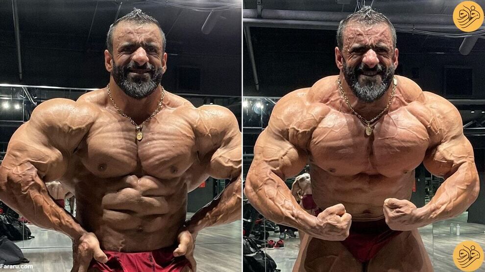 عکس| ژست هادی چوپان مقابل دوربین/ هیکل عجیب گرگ ایرانی با گردنبند طلا