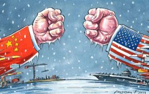 نوریل روبینی می گوید آمریکا و چین در مسیر برخورد، “رکود ژئوپلیتیکی” هستند