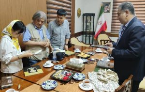 باستان‌شناسان جاده ابریشم در موزه ملی ایران