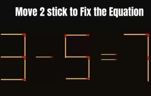 تست هوش؛ با دو حرکت ۷=۵-۳ را درست کنید