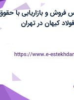 استخدام کارشناس فروش و بازاریابی با حقوق ثابت در تجارت فولاد کیهان در تهران