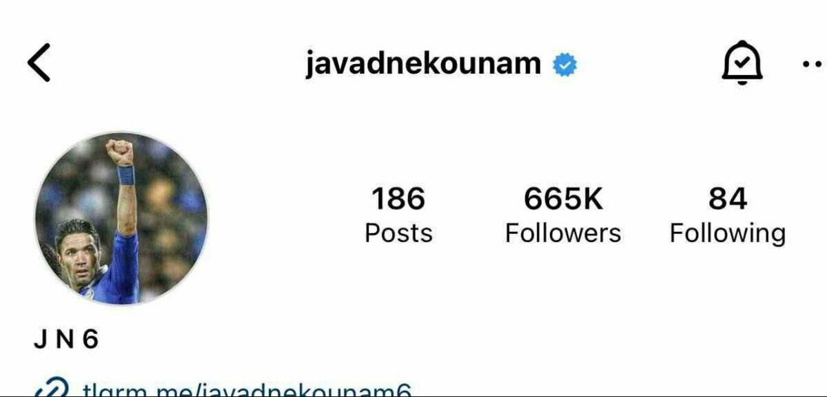 عکس| عکس پروفایل نکونام با لباس استقلال شد