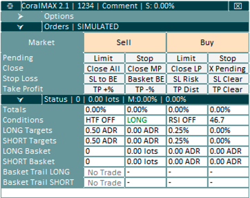 CoralMAX Hedging UI