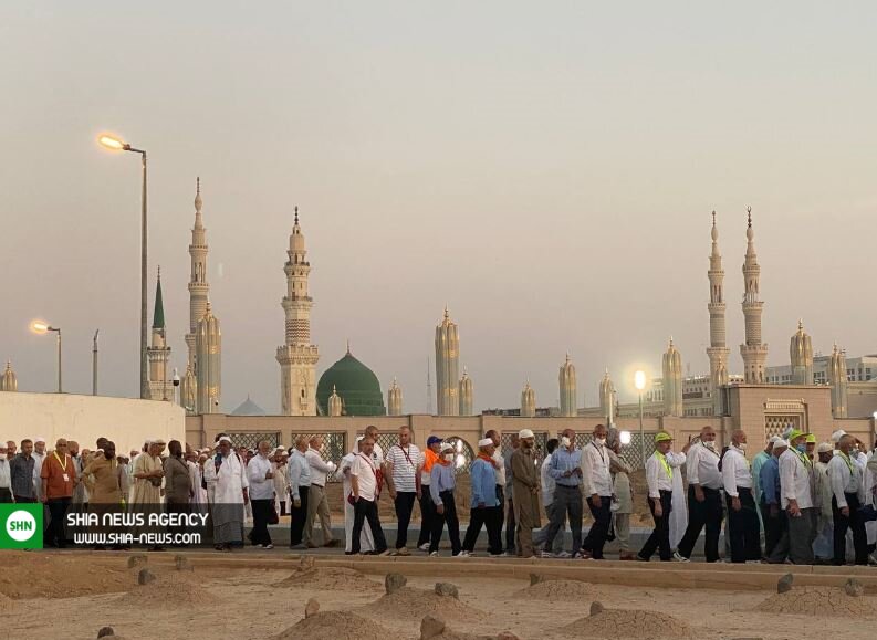 قبرستان بقیع شلوغ‌تر از گذشته / حسرت بانوان پشت درهای بقیع + تصاویر