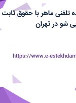 استخدام فروشنده تلفنی ماهر با حقوق ثابت در طراحی سایت وبی شو در تهران