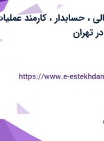 استخدام مدیر مالی، حسابدار، کارمند عملیات و حسابدار ارشد در تهران