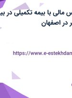 استخدام کارشناس مالی با بیمه تکمیلی در بین الملل عمران سریر در اصفهان