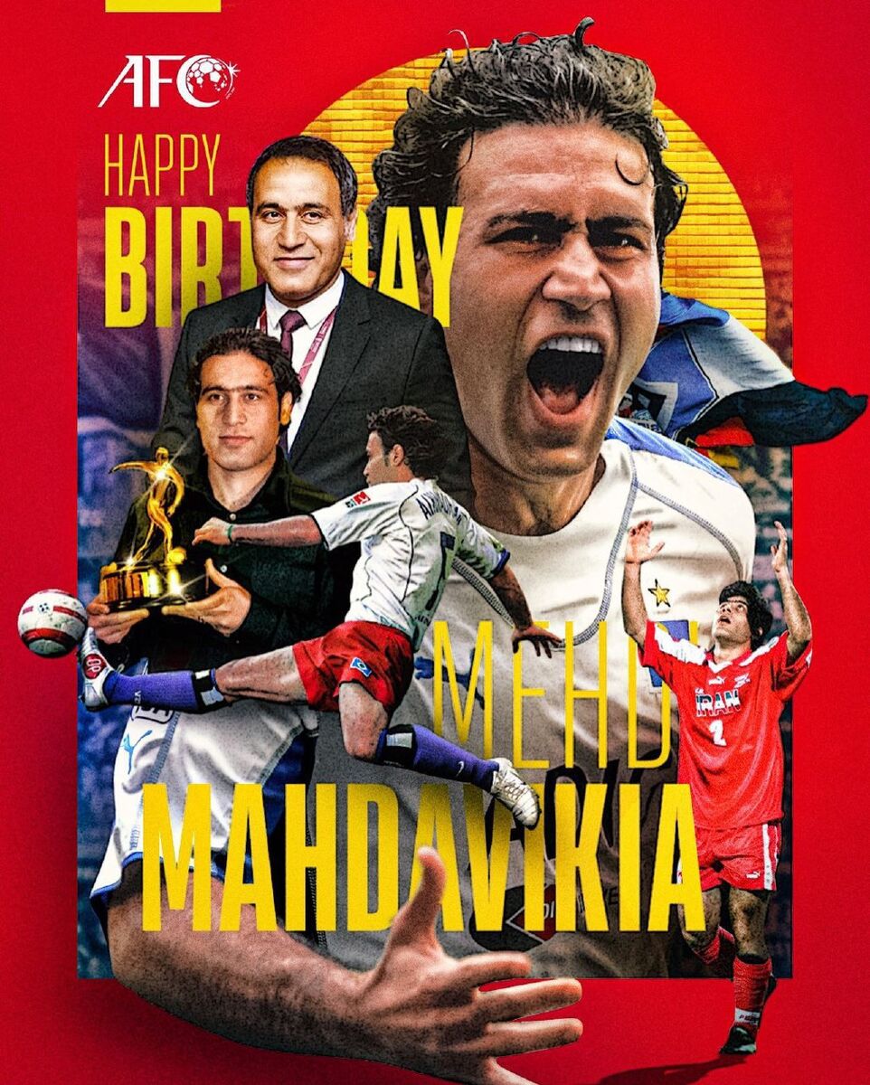 عکس| مهدوی‌کیا سورپرایز شد/ اقدام ویژه برای چهره محبوب فوتبال ایران توسط AFC