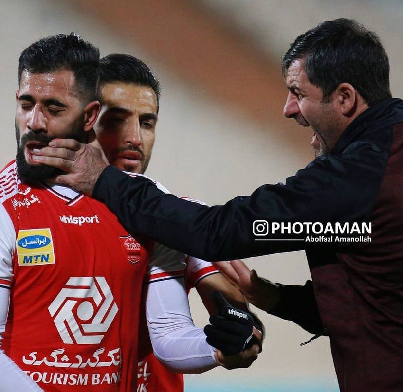 عکس‌| شوک ویژه کریم باقری به ستاره جدید پرسپولیس