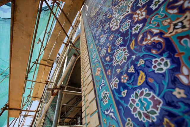 هنر ایرانی‌ها در حرم امام حسین (ع) + عکس