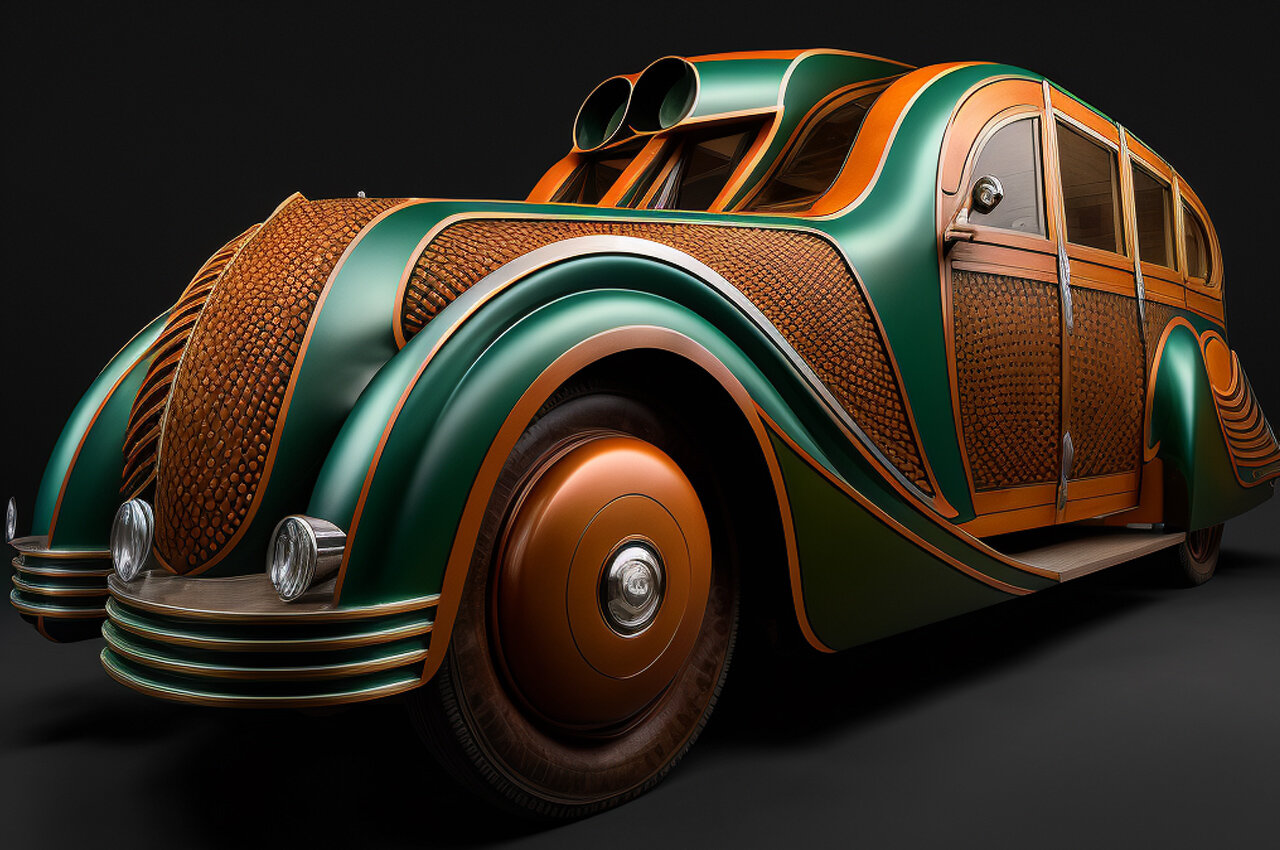 هوش‌مصنوعی این خودروها را به سبک معماران معروف ساخته‌است!/ عکس