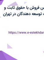 استخدام کارشناس فروش با حقوق ثابت و بیمه در انتشارات توسعه دهندگان در تهران