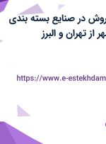استخدام مدیر فروش در صنایع بسته بندی ابتکار اندیشان مهر از تهران و البرز