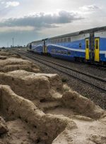 طوفان گرد و خاک قطار مشهد طوفان گرد و خاک قطار مشهد