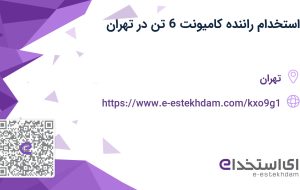 استخدام راننده کامیونت 6 تن در تهران