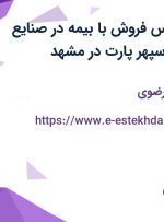 استخدام کارشناس فروش با بیمه در صنایع شیمیایی بارثاوا سپهر پارت در مشهد