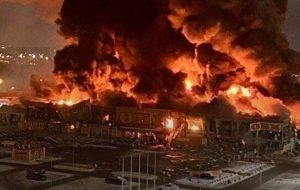 وقوع آتش‌سوزی در پایتخت آلمان