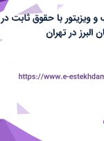 استخدام بازاریاب و ویزیتور با حقوق ثابت در آوا رسیس شایگان البرز در تهران