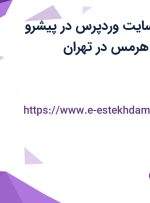 استخدام طراح سایت (وردپرس) در پیشرو کارسازان کاربین هرمس در تهران