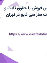 استخدام کارشناس فروش با حقوق ثابت و پورسانت در سایت ساز سی فایو در تهران
