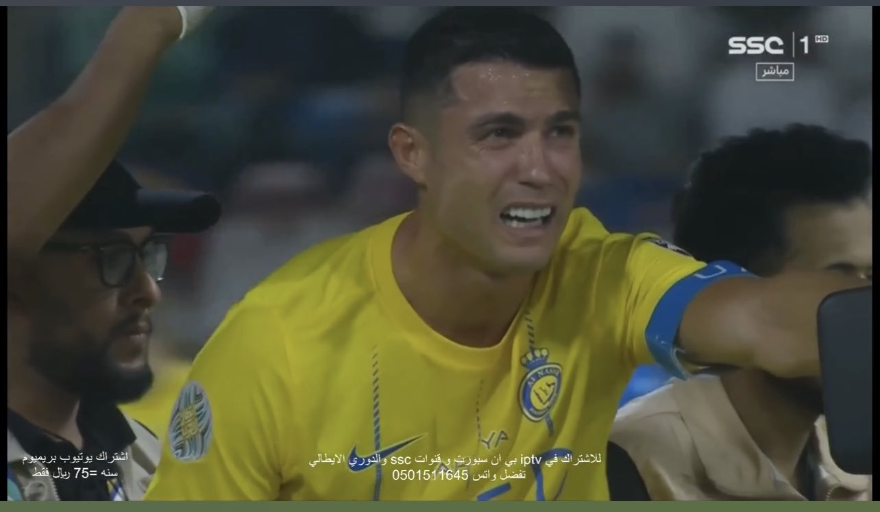 عکس| مصدومیت شدید کریستیانو رونالدو در جریان دیدار با الهلال