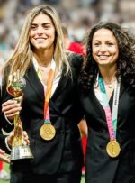 عکس| قهرمانان جهان در ورزشگاه سانتیاگو برنابئو