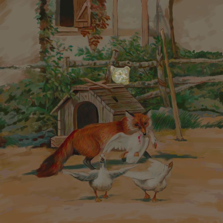 سگ پنهان در تصویر