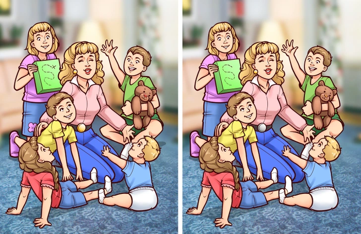 7 تفاوت بین دو تصویر را پیدا کنید!