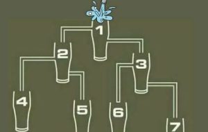 معما تصویری؛ اول کدام لیوان پر می شود؟