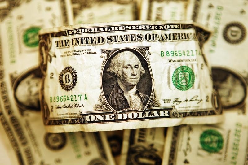 Dollar edges lower, but remains elevated on global growth concerns
