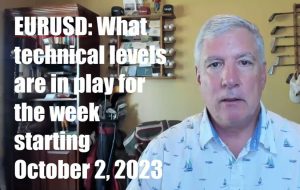EURUSD: What technical levels are in play for the week starting October 2, 2023.