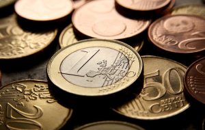 Euro climbs to two-day highs near 1.0740