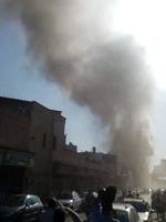 آتش‌سوزی هولناک در بهارستان / انبار لواز یدکی سوخت! + فیلم