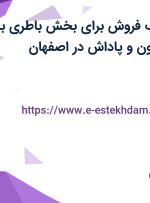 استخدام بازاریاب فروش برای بخش باطری با حقوق تا ۱۲ میلیون و پاداش در اصفهان