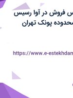 استخدام کارشناس فروش در آوا رسیس شایگان البرز در محدوده پونک تهران