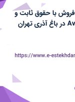 استخدام کارمند فروش با حقوق تا 20 میلیون در بازرگانی Avest در تهران