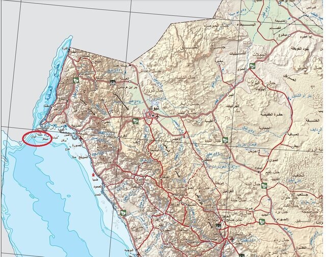 انتشار نقشه جدیدی از مرزهای عربستان با اضافه‌شدن ۲ جزیره/عکس