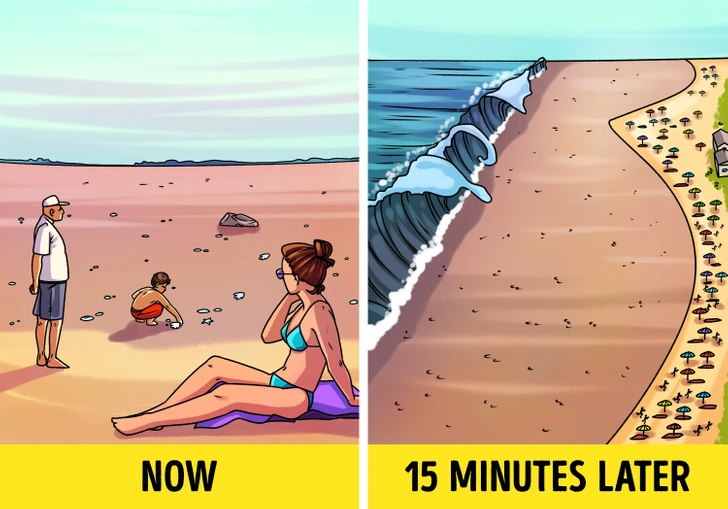 با این ترفندها خودتان را نجات دهید - آب در کنار ساحل بسیار دورتر از خط ساحلی است