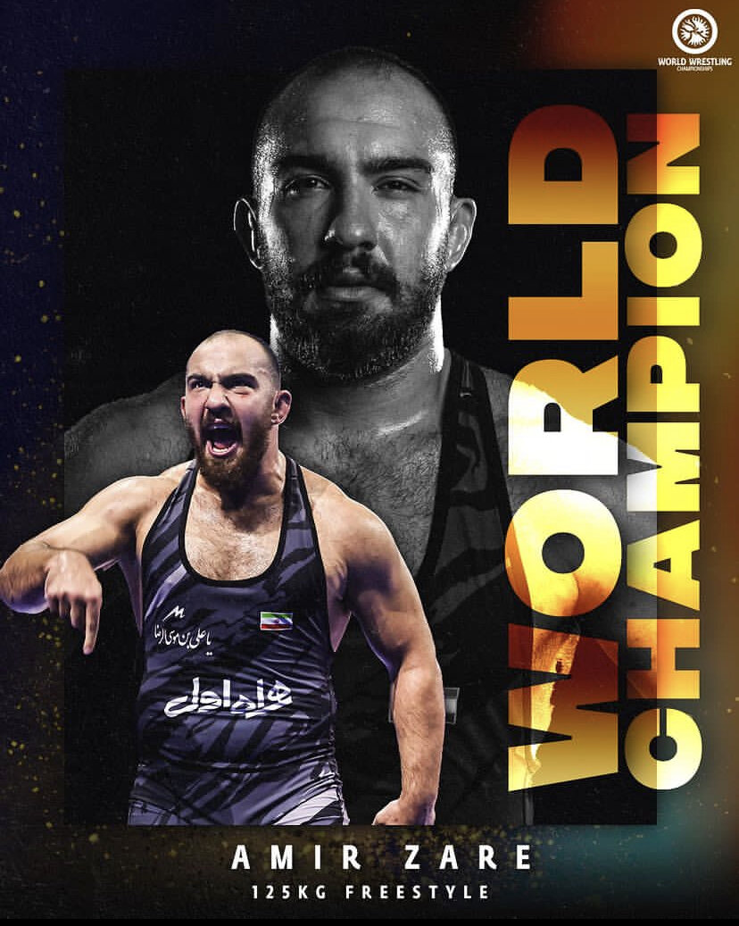 عکس‌| واکنش فدراسیون جهانی به تاج‌گذاری امیرحسین زارع