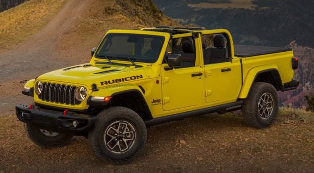 نمای جلو جیپ گلادیاتور مدل ۲۰۲۴