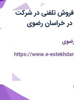 استخدام کارمند فروش تلفنی در شرکت بازرگانی حسینی در خراسان رضوی