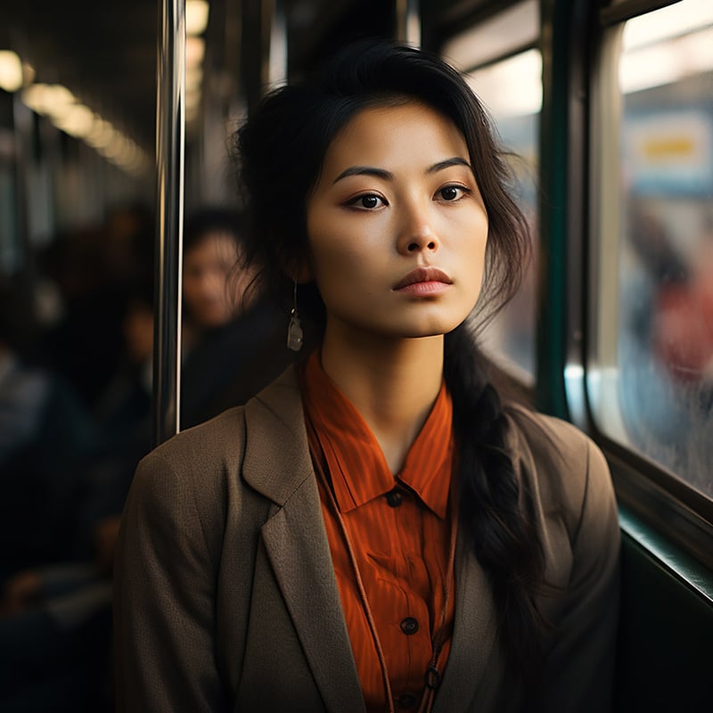 زن زیبای کره شمالی