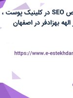 استخدام متخصص SEO در کلینیک پوست، مو و زیبایی دکتر الهه بهزادفر در اصفهان