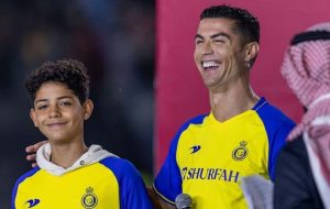 پسر رونالدو در عربستان فوتبالیست شد + عکس