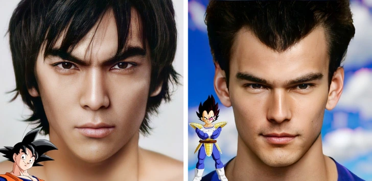 Son Goku و Vegeta از Dragon Ball