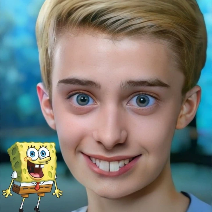 باب اسفنجی شلوار مربعی