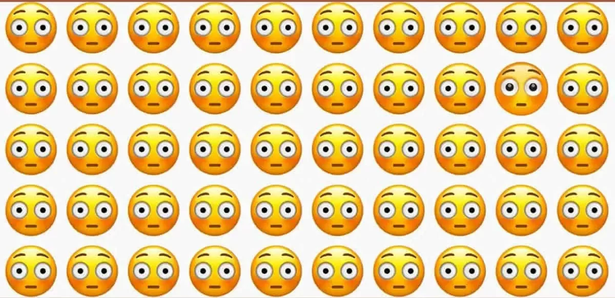 آزمون تشخیص ایموجی متفاوت