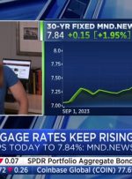 Mortgage rates at 23 year high.